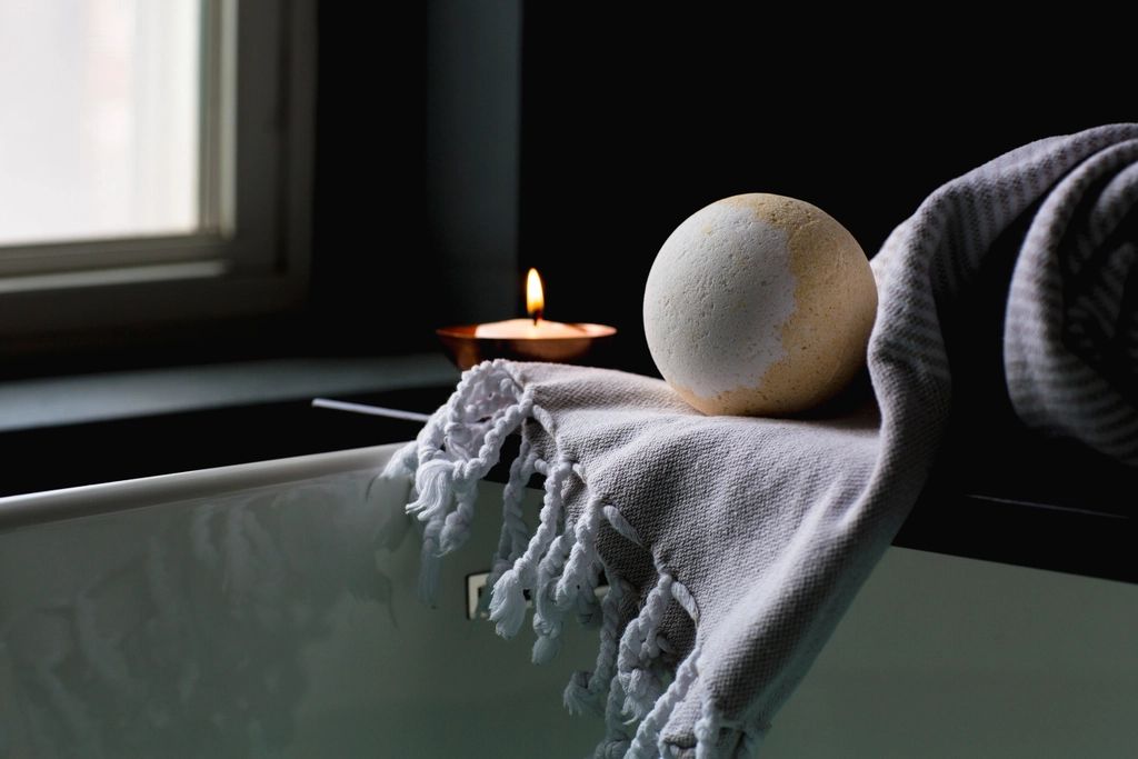 A spa treatment room prepared for a guest